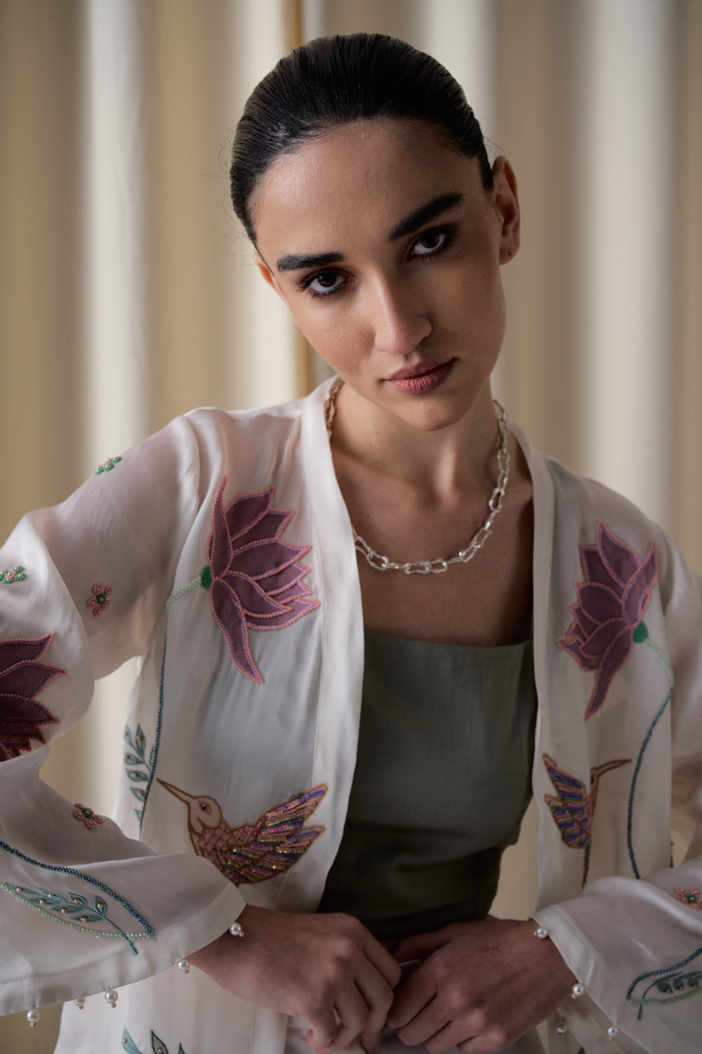 Wildflower blazer (Ivory) image 3