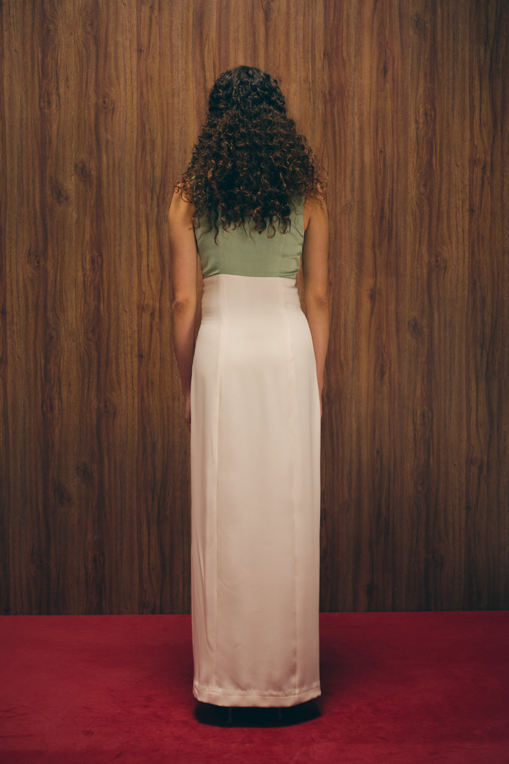 Sage silken gown image 8