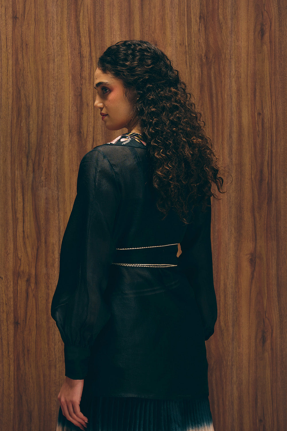 Midnight Blossom Blazer