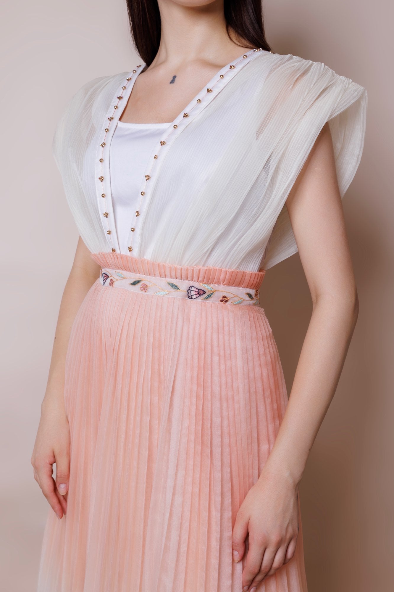 Organza drape dress image 2