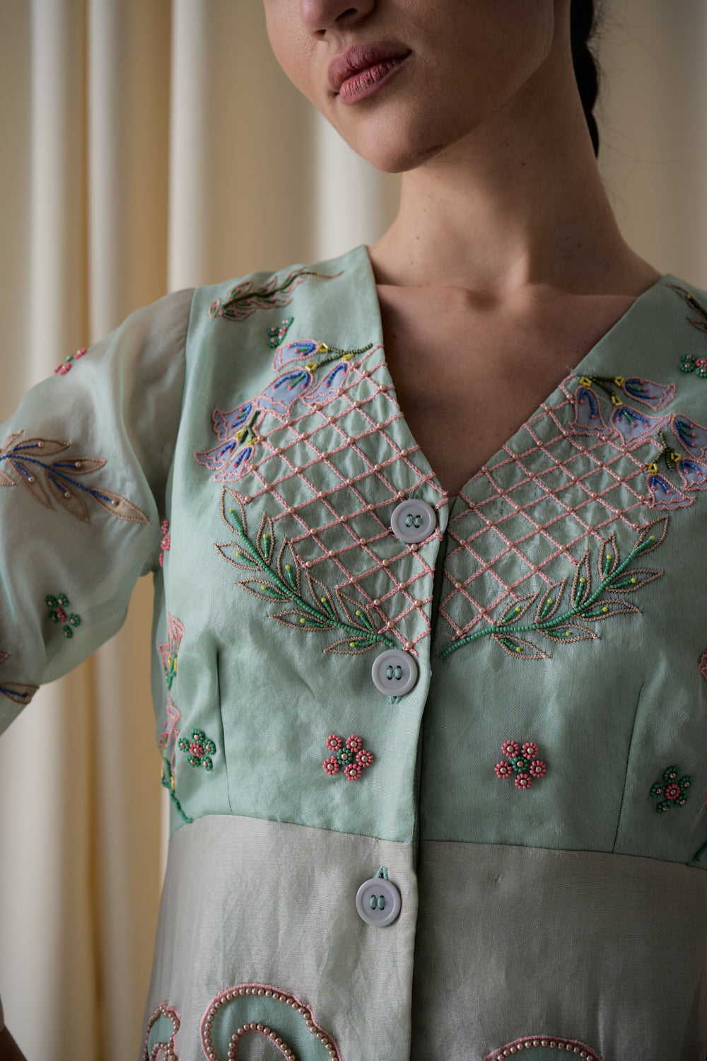 Elotia mint green dress image 2