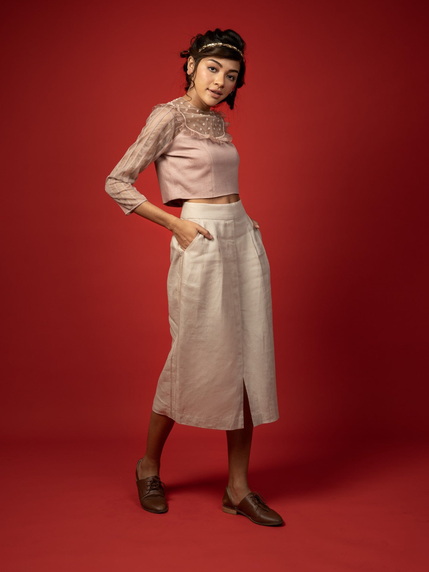 Linen skirt. image 2