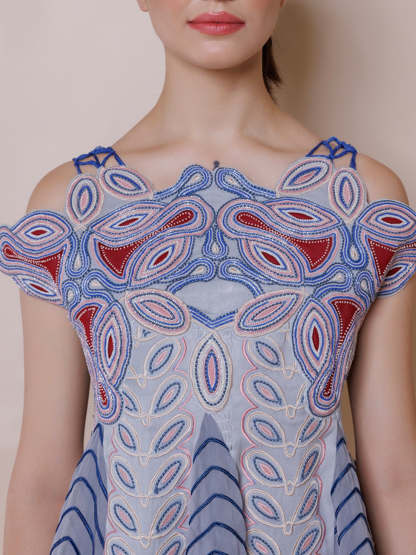 Multi flare organza dress image 2