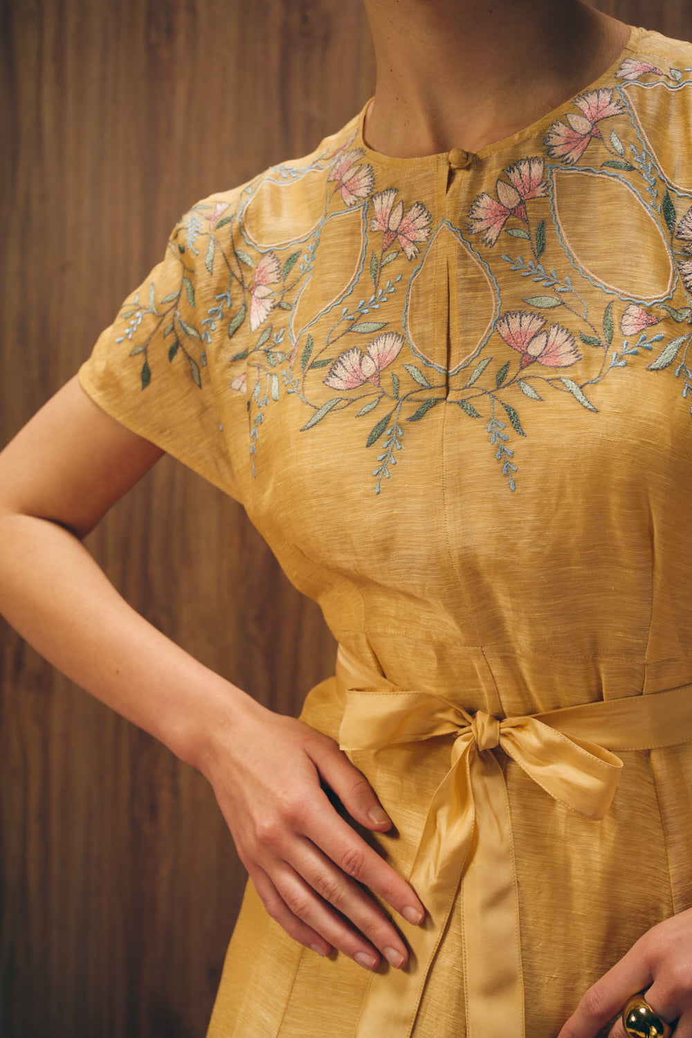 Florien golden dress image 2