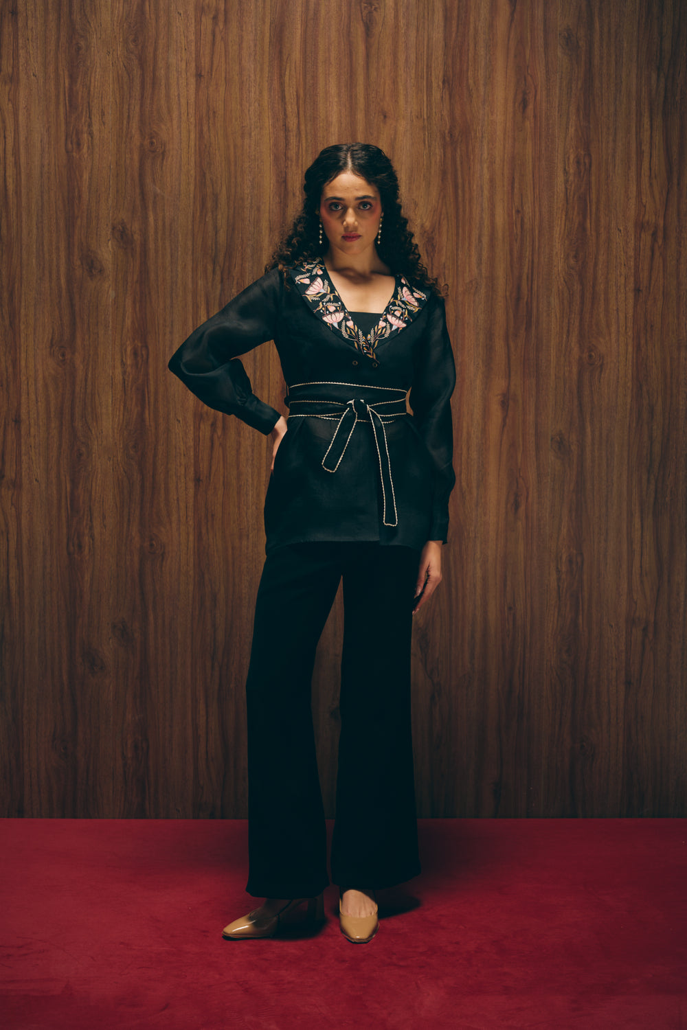 Midnight bloom pants set image 4