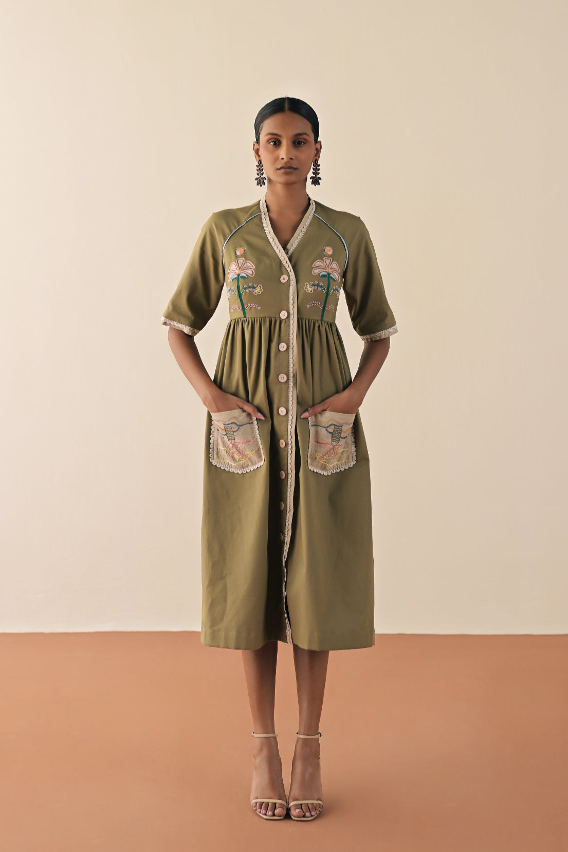Tampa olive dress image 0