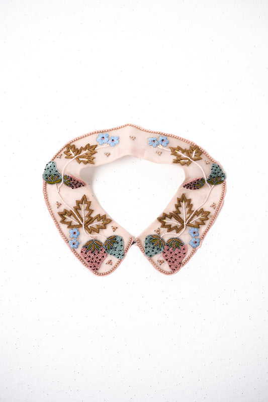 Peach mocha strawberry collar image 1