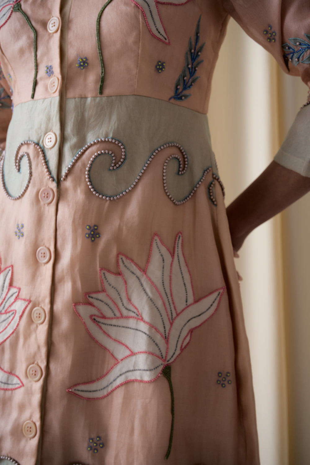 Elotia peach dress image 1