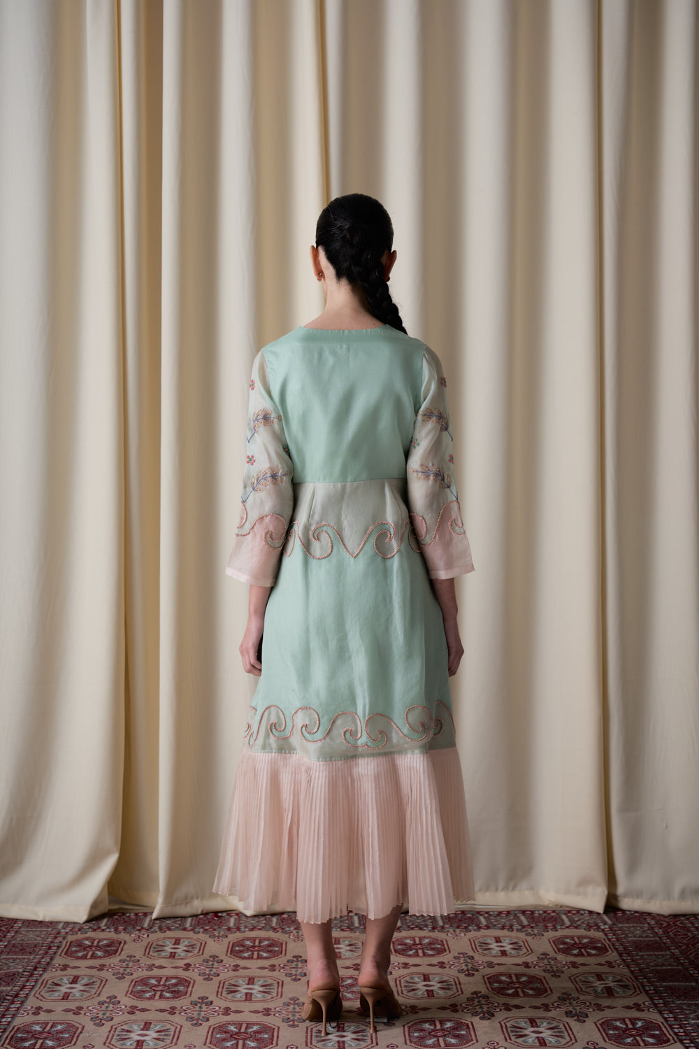 Elotia mint green dress image 4