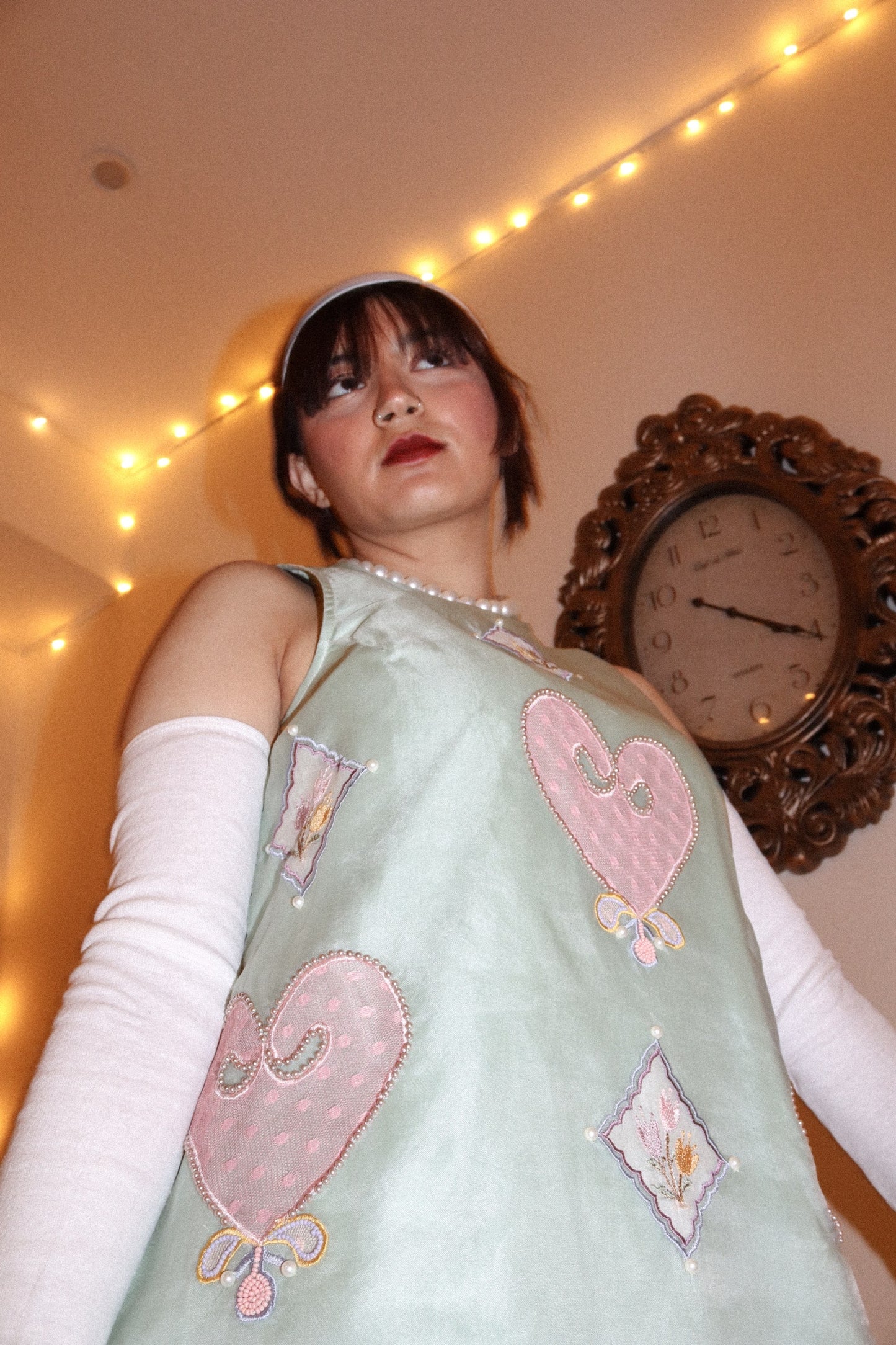 Mint organza skater dress image 1