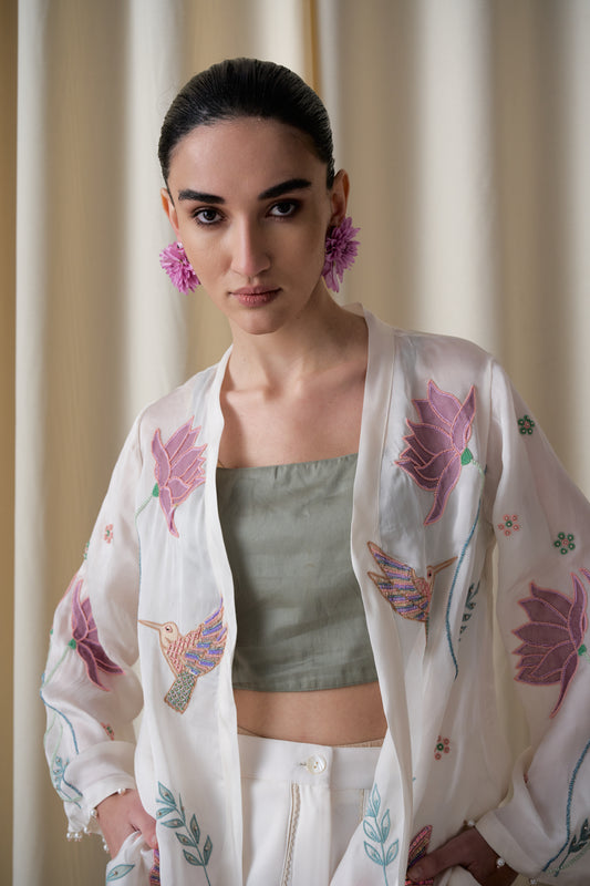 Wildflower blazer (Ivory) image 0