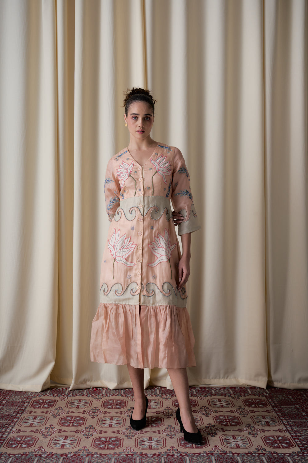 Elotia peach dress image 0