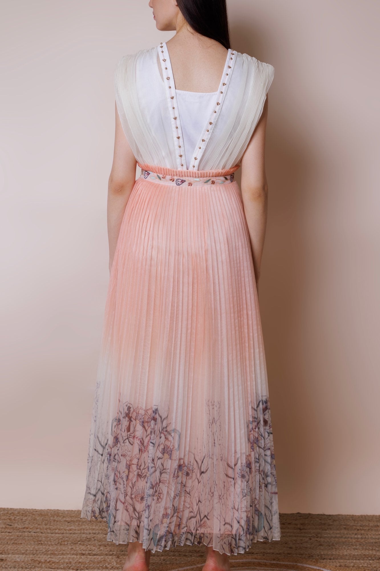 Organza drape dress image 3