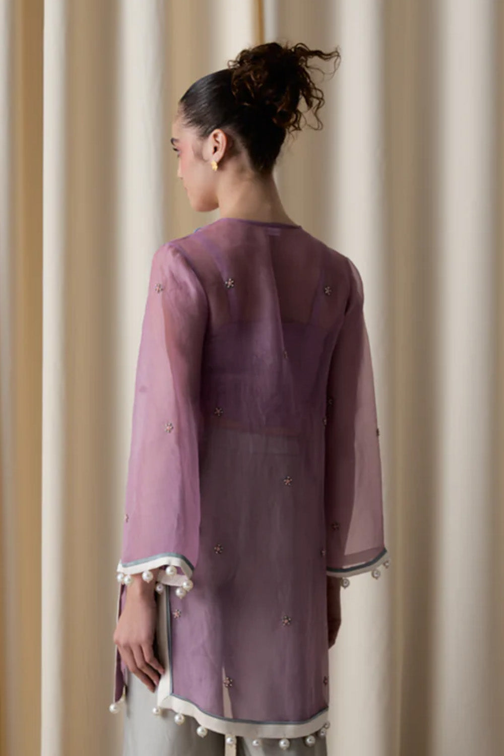 Lilac sheer tunic