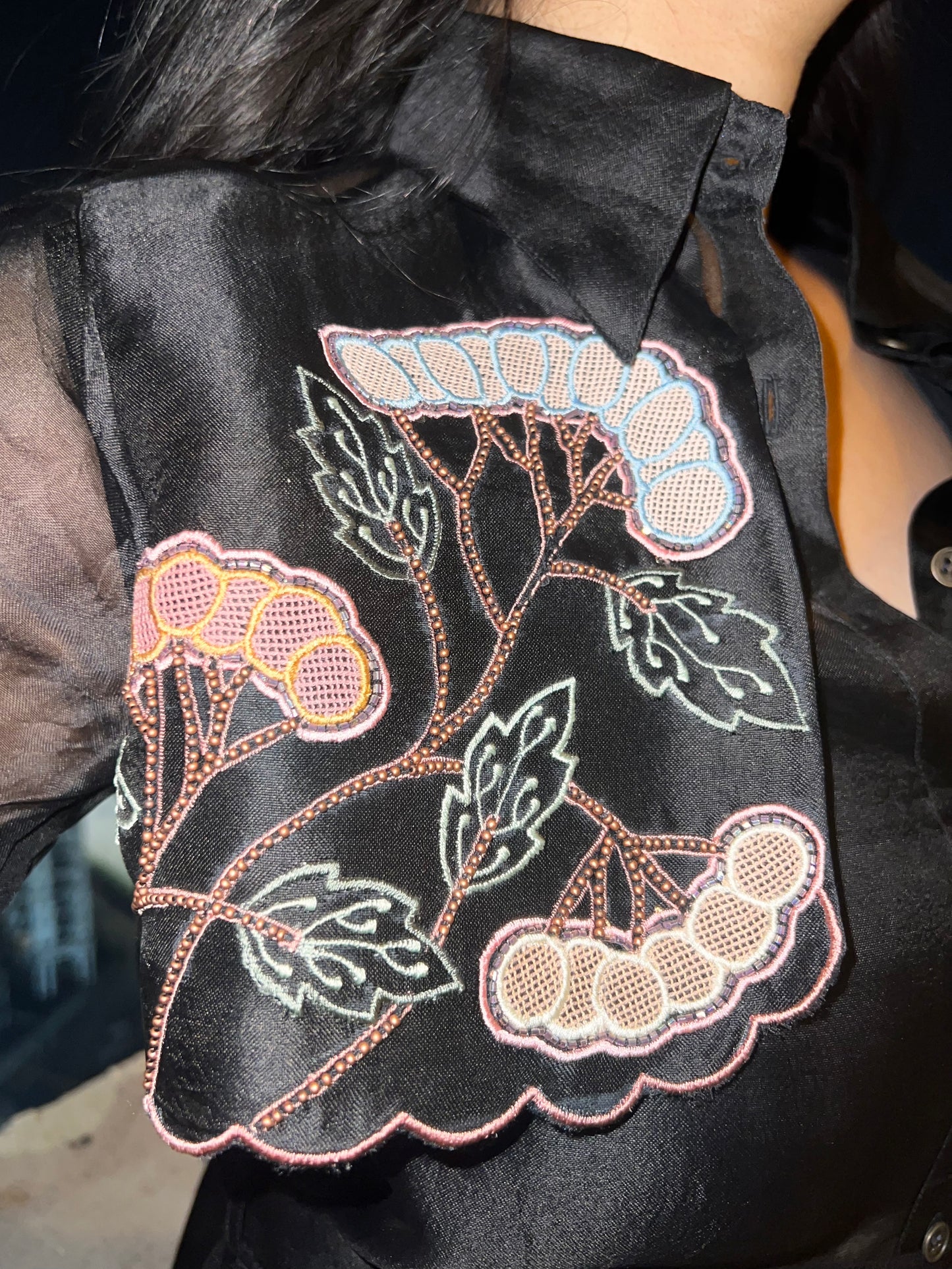 Black trench shirt with pants image 1