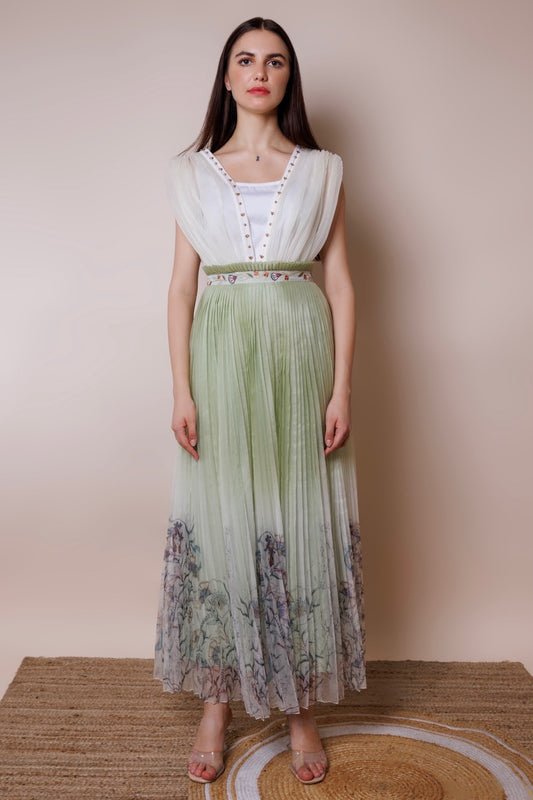 Organza drape dress image 1