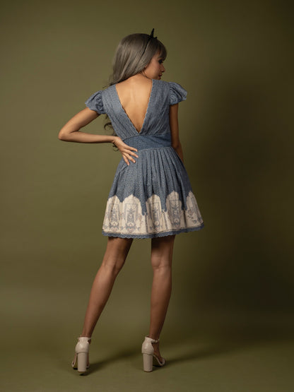 Purple skater dress. image 1