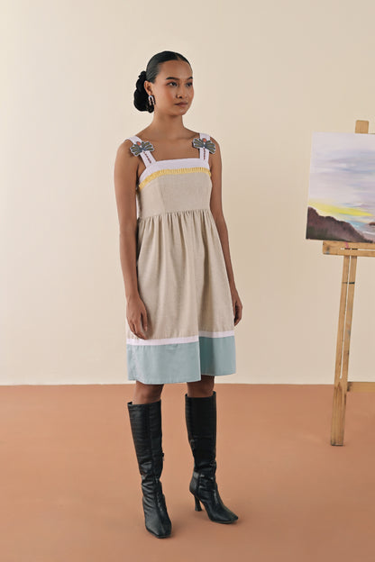 Ivory palm dress image 2