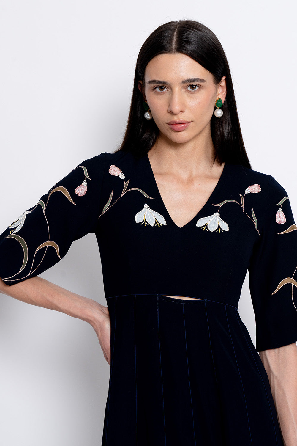 Madhya - navy dress