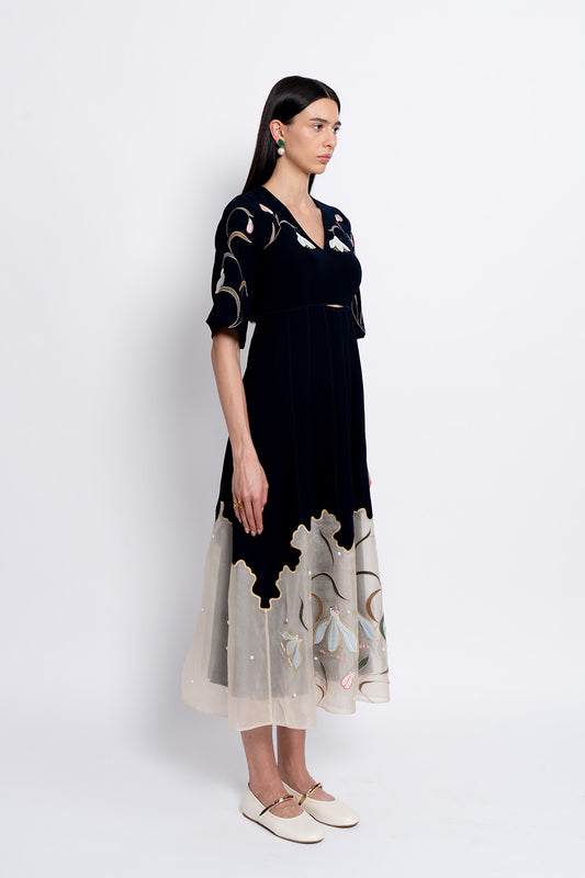Madhya - navy dress