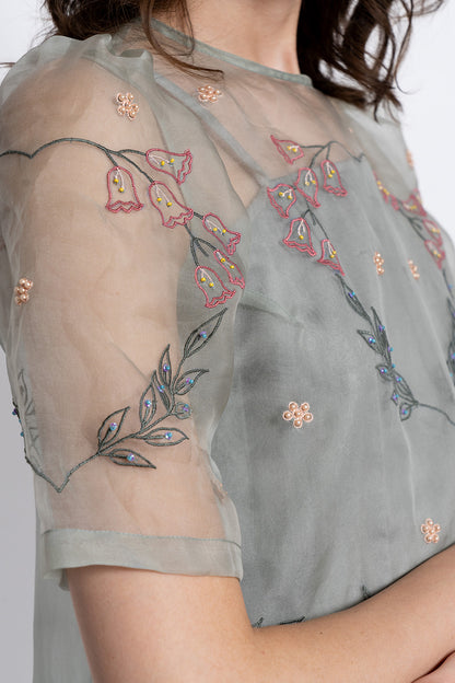 Sage Moonflower Dress