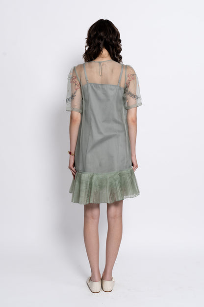 Sage Moonflower Dress
