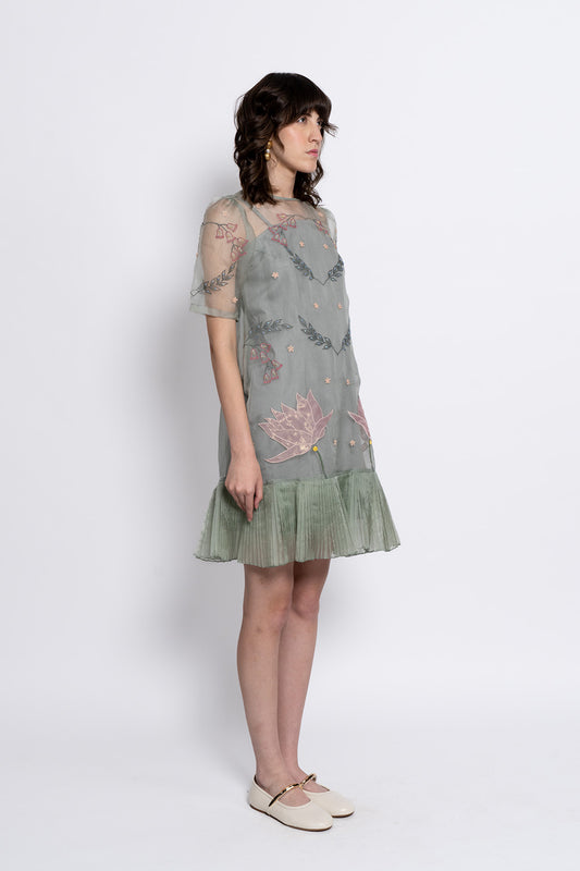 Sage Moonflower Dress