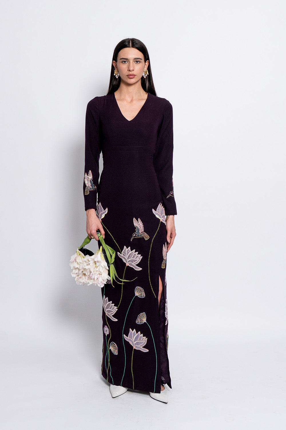 Burgundy Starlight Gown