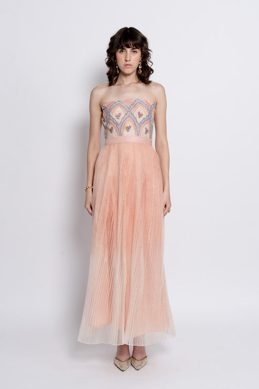 Elowen peach Gown