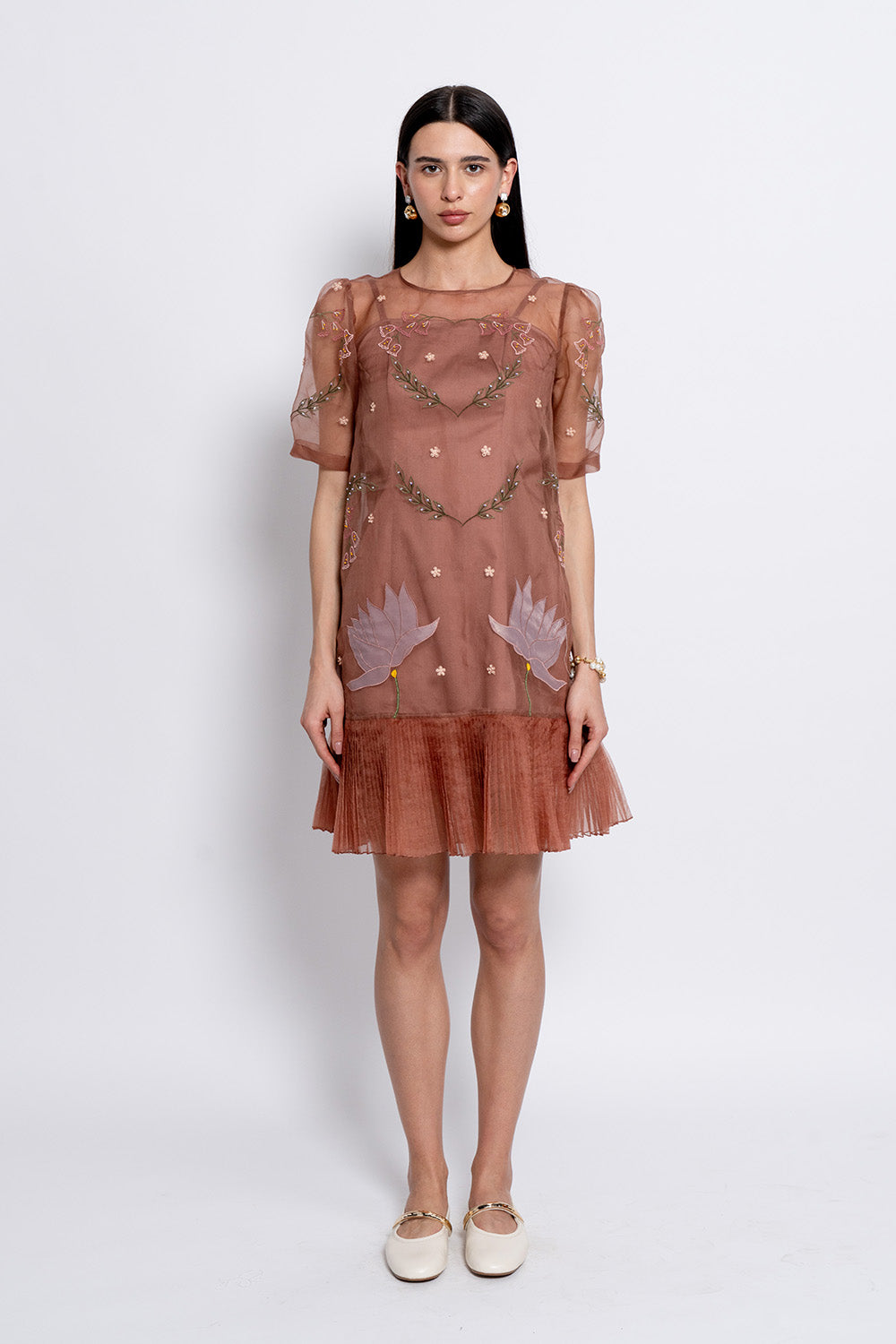 Mocha Moonflower Dress