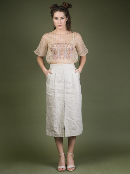 Linen skirt. image 3