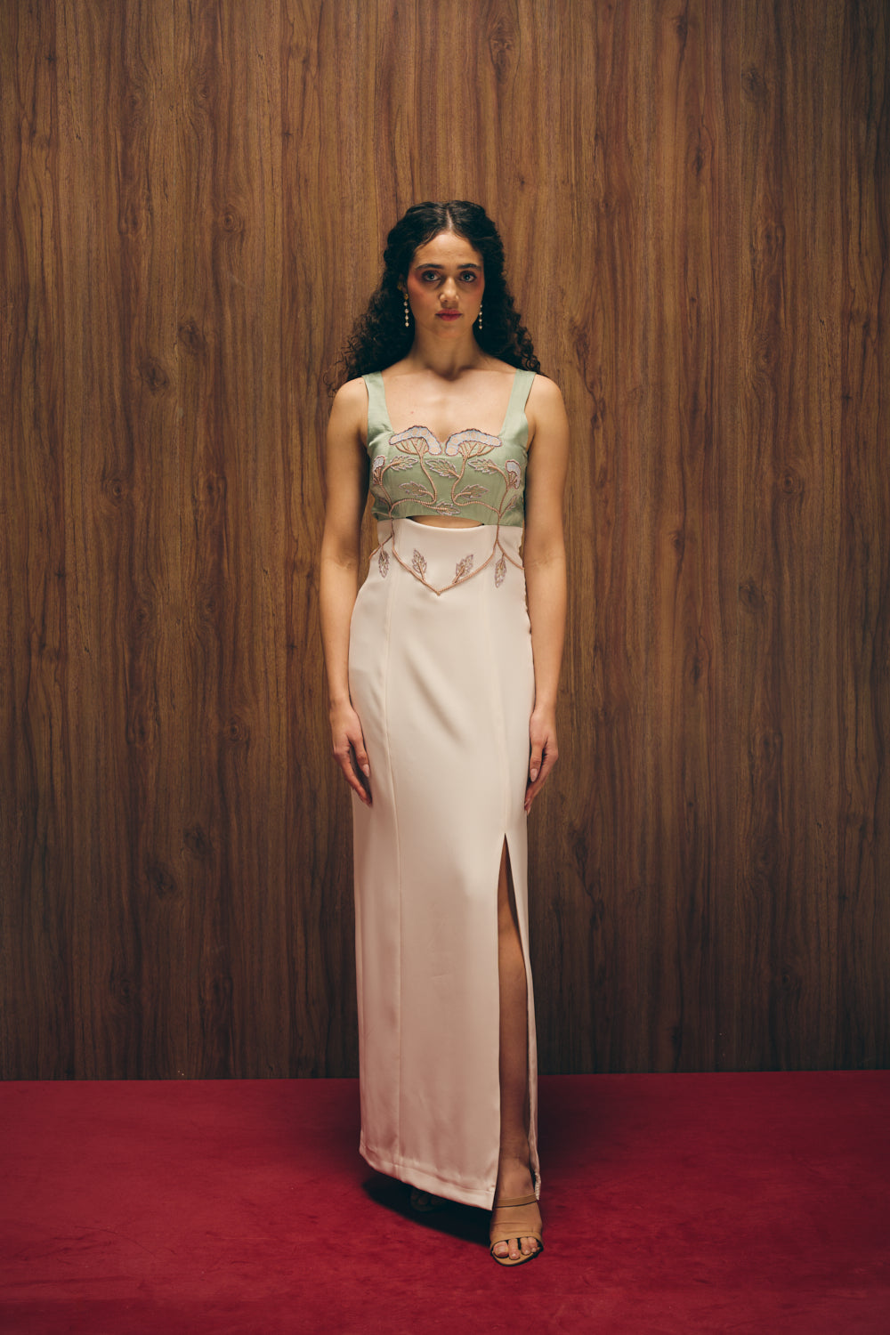 Sage silken gown image 9