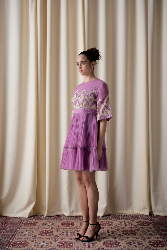 Orchid skater dress image 1
