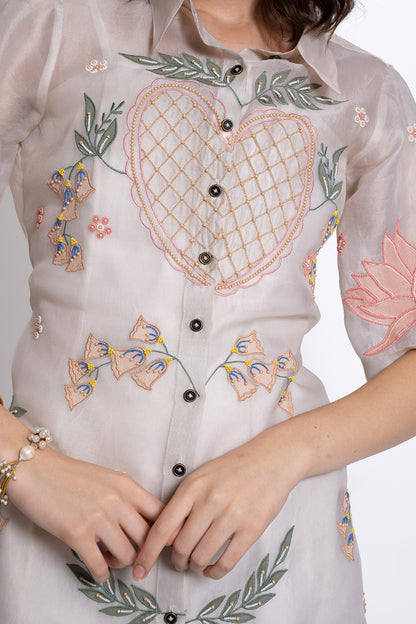 Ivory Amora Shirt Dress