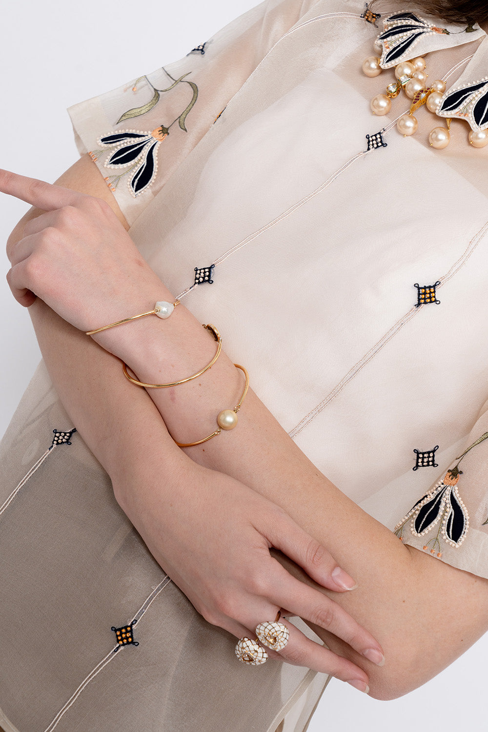 Murki - ivory brown set