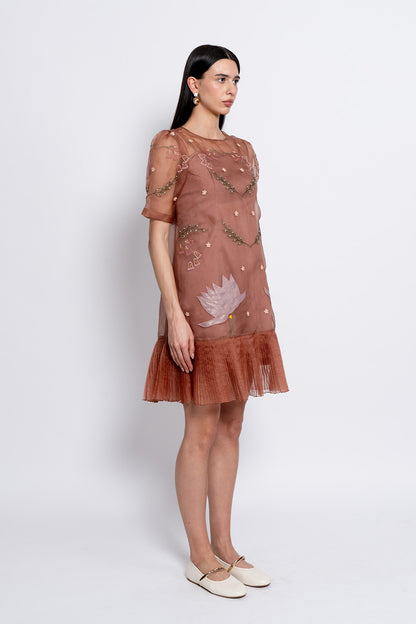 Mocha Moonflower Dress
