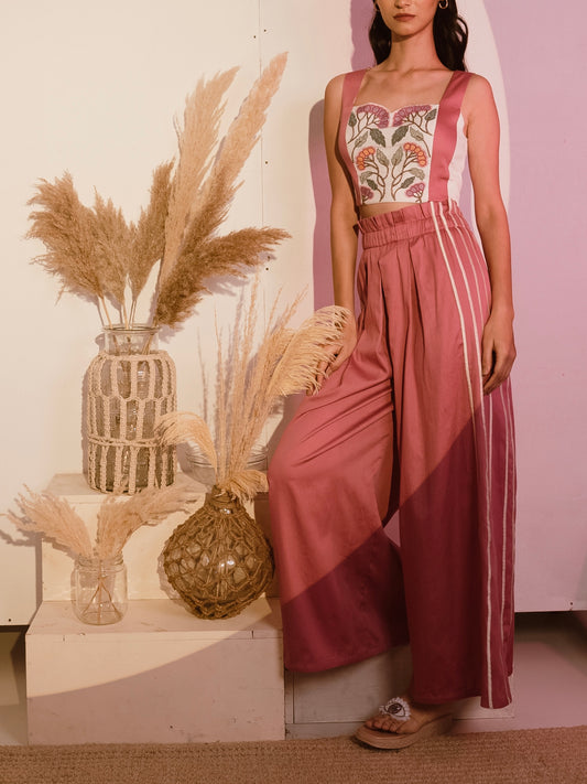Pink flare pants image 0