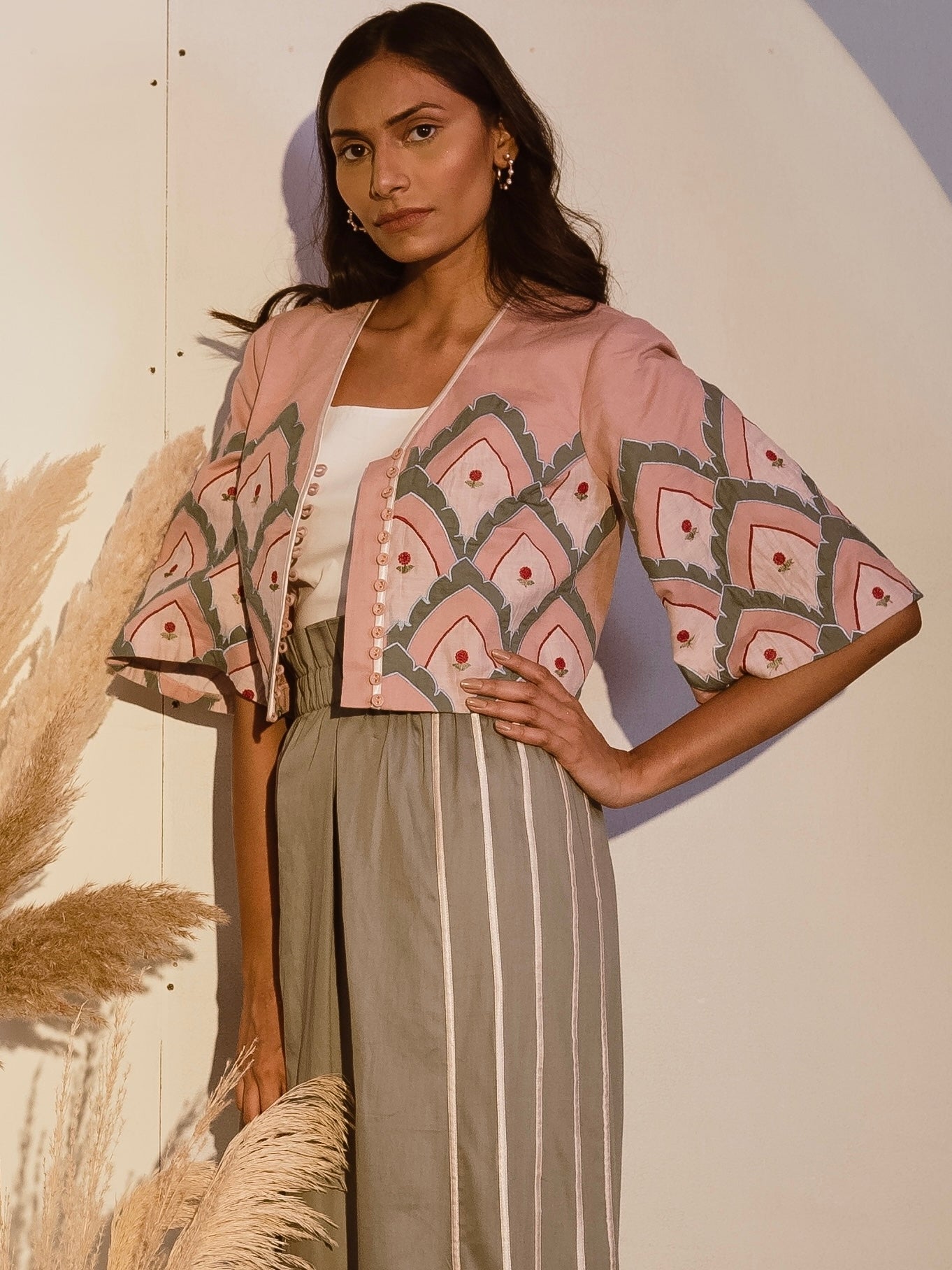 Patchwork linen blazer (only blazer) image 2