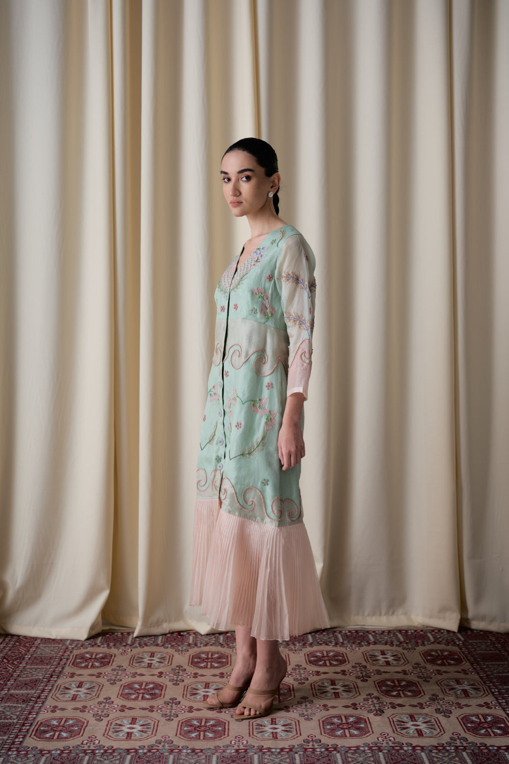 Elotia mint green dress image 3