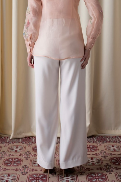 Ivory Crepe Pants