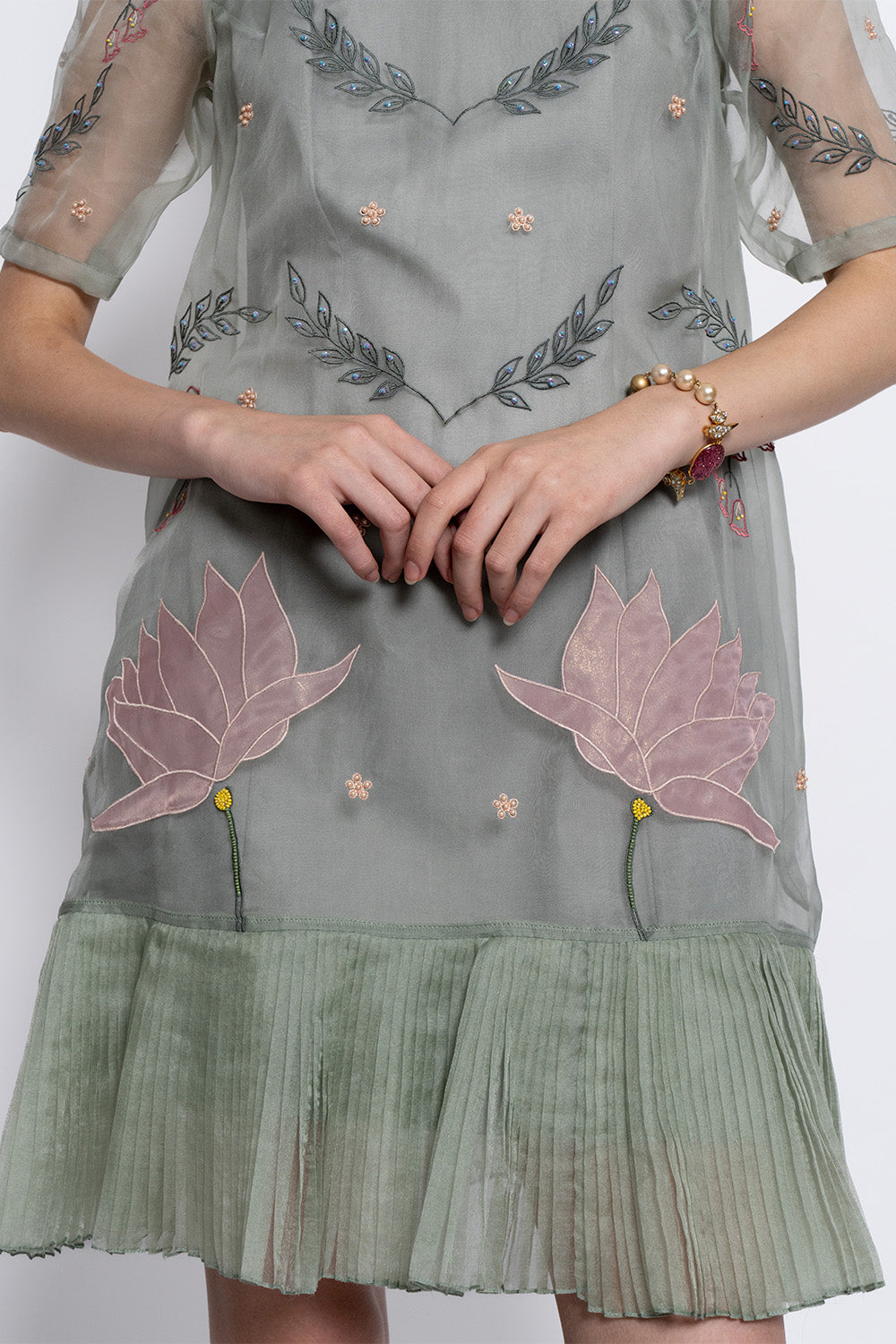 Sage Moonflower Dress