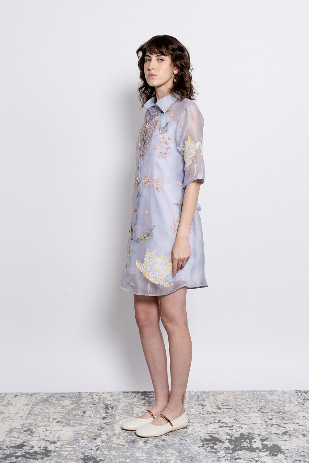 Powder Blue Amora Shirt Dress