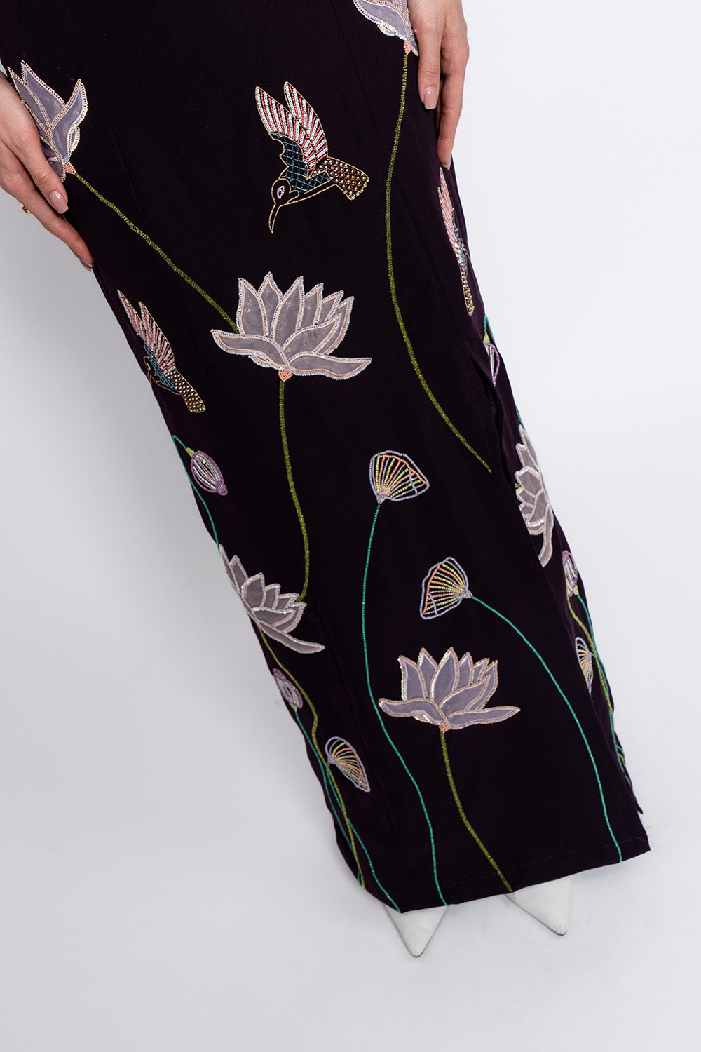 Burgundy Starlight Gown