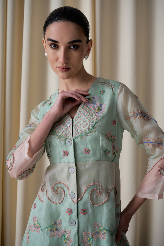 Elotia mint green dress image 1