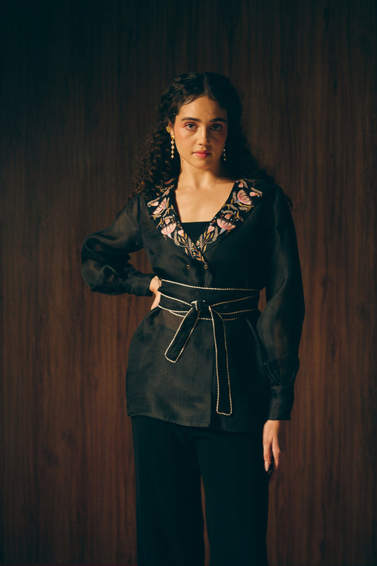 Midnight blossom blazer image 0