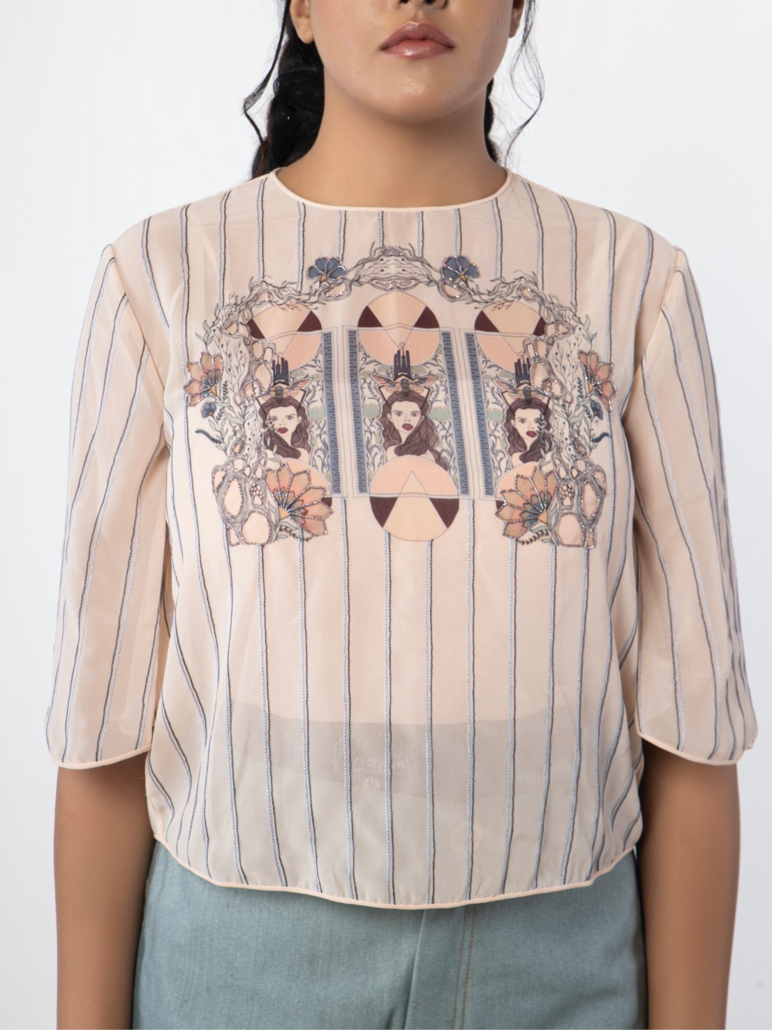 Georgette top. image 0