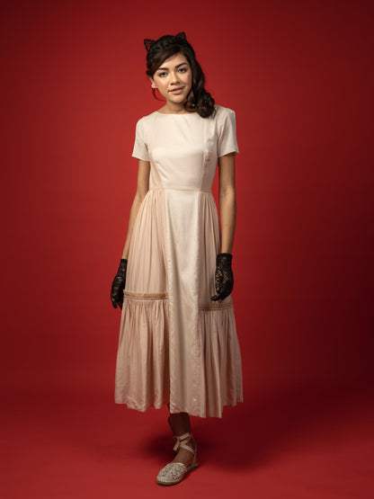 Two tone mid-length dress. image 1