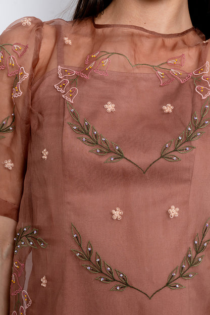 Mocha Moonflower Dress