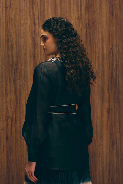 Midnight Blossom Blazer