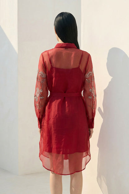 Ruby grape shirt dress